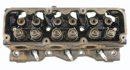 Engine Cylinder Head Before Flush Engine Cylinder Head Before Flush
