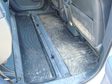 Dirty Weathertech FloorLiner Back Mats